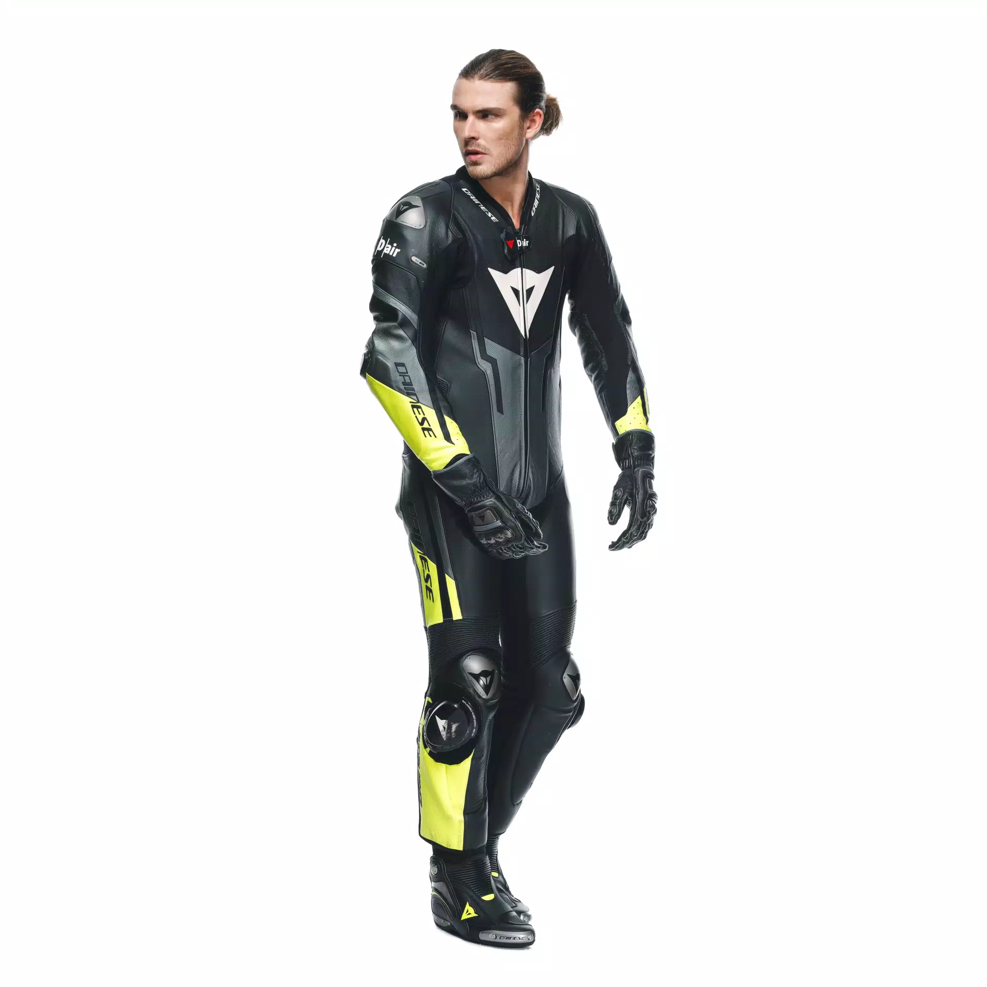 MISANO 3 D-AIR&reg; - MEN'S 1-PIECE MOTORCYCLE PERFORATED LEATHER SUIT WITH AIRBAG