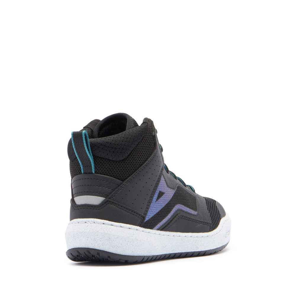 suburb-air-scarpe-moto-estive-in-tessuto-donna-black-white-harbor-blue image number 2