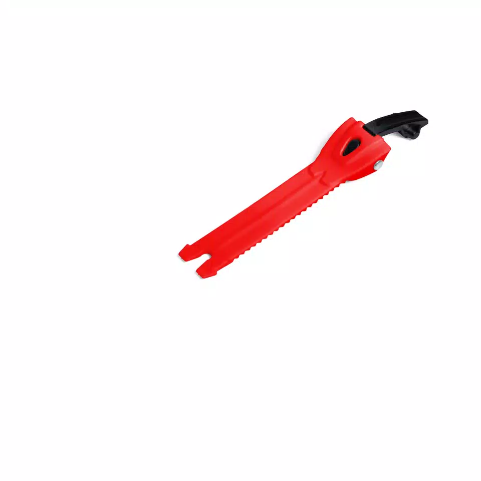 VERSCHLUSSBAND MIT ALLUMINIUMGRIFF  S cm12,5 FÜR COMP EVO 2 – FLUO ROT/SCHWARZ -  - 1