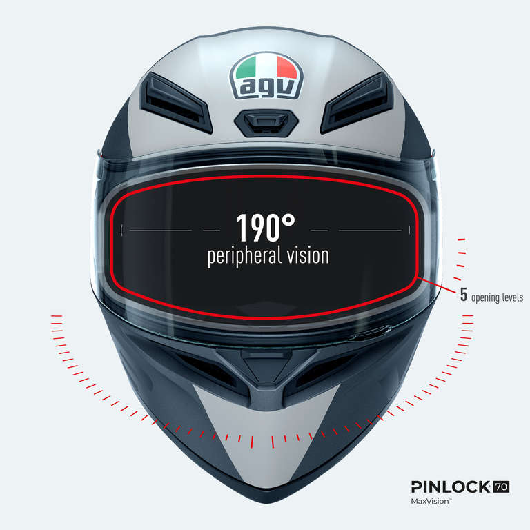 Integral Motorcycle Helmet Agv K1 S WARMUP Black PINK For Sale Online 
