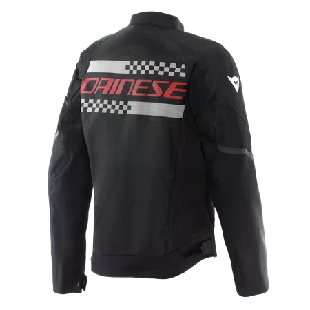 HEROSPHERE AIR - MOTORRADJACKE SOMMER HERREN - BLACK/WHITE STRIPES/RED - 2