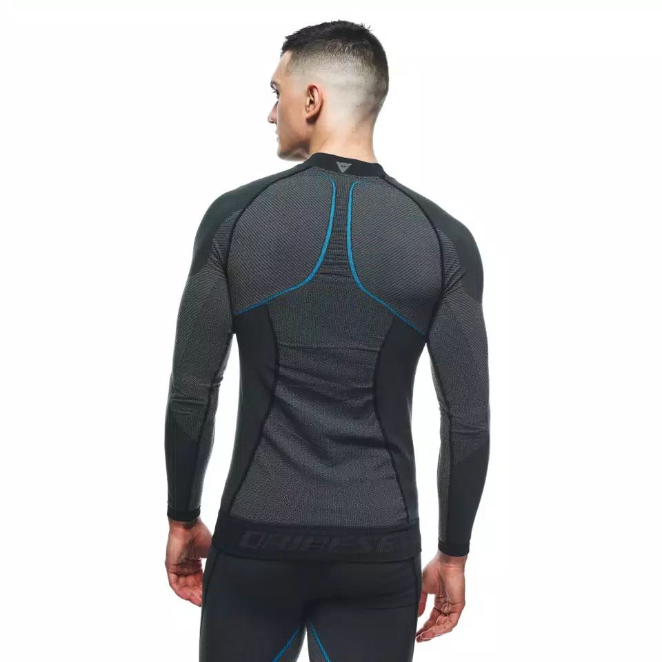 MEN'S MOTORCYCLE LONG-SLEEVE TECHNICAL TEE - BLACK/BLUE - 9