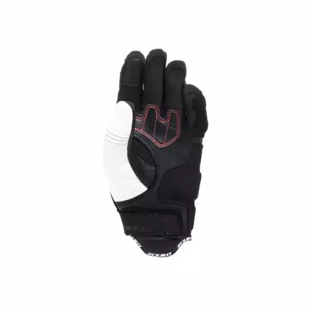 REACTO CARBON SHORT GLOVES WMN - BLACK/WHITE/RED-FLUO - 3