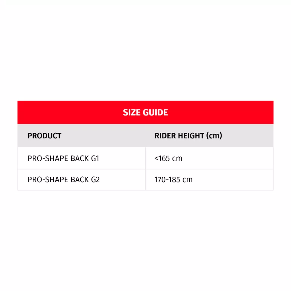 PRO SHAPE BACK G2 MOTORCYCLE BACK PROTECTOR BLACK Dainese