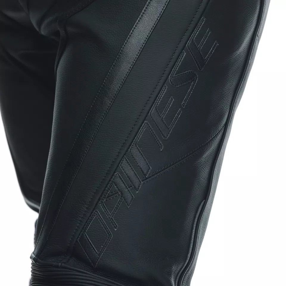 DELTA 4 - MEN'S MOTORCYCLE LEATHER PANTS - BLACK/BLACK - 9