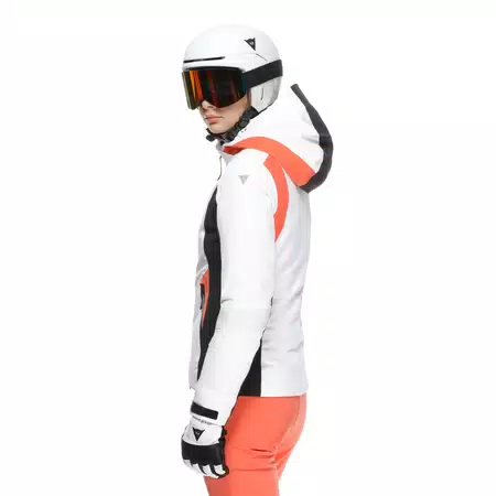 SPEED DEMON LAB DOMEAIR™ PRO - WOMEN’S SKI JACKET - WHITE/STRETCH LIMO/CORAL - 4