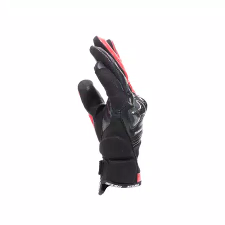 REACTO CARBON SHORT GLOVES - BLACK/RED-LAVA - 4