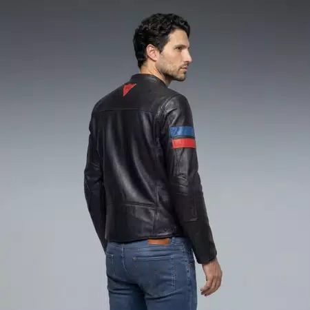 LEGGENDA - MOTORCYCLE JACKET IN LEATHER MEN - BLACK - 4