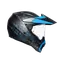 AX9 MULTI ECE DOT - ANTARTICA MATT BLACK/CYAN