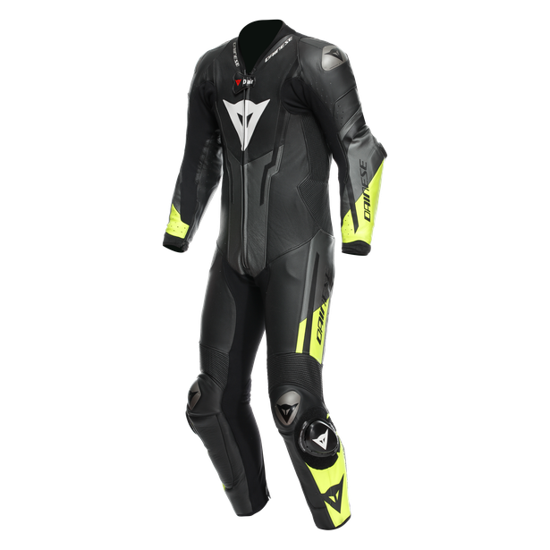 misano-3-perf-d-air-1pc-leather-suit-black-anthracite-fluo-yellow image number 0