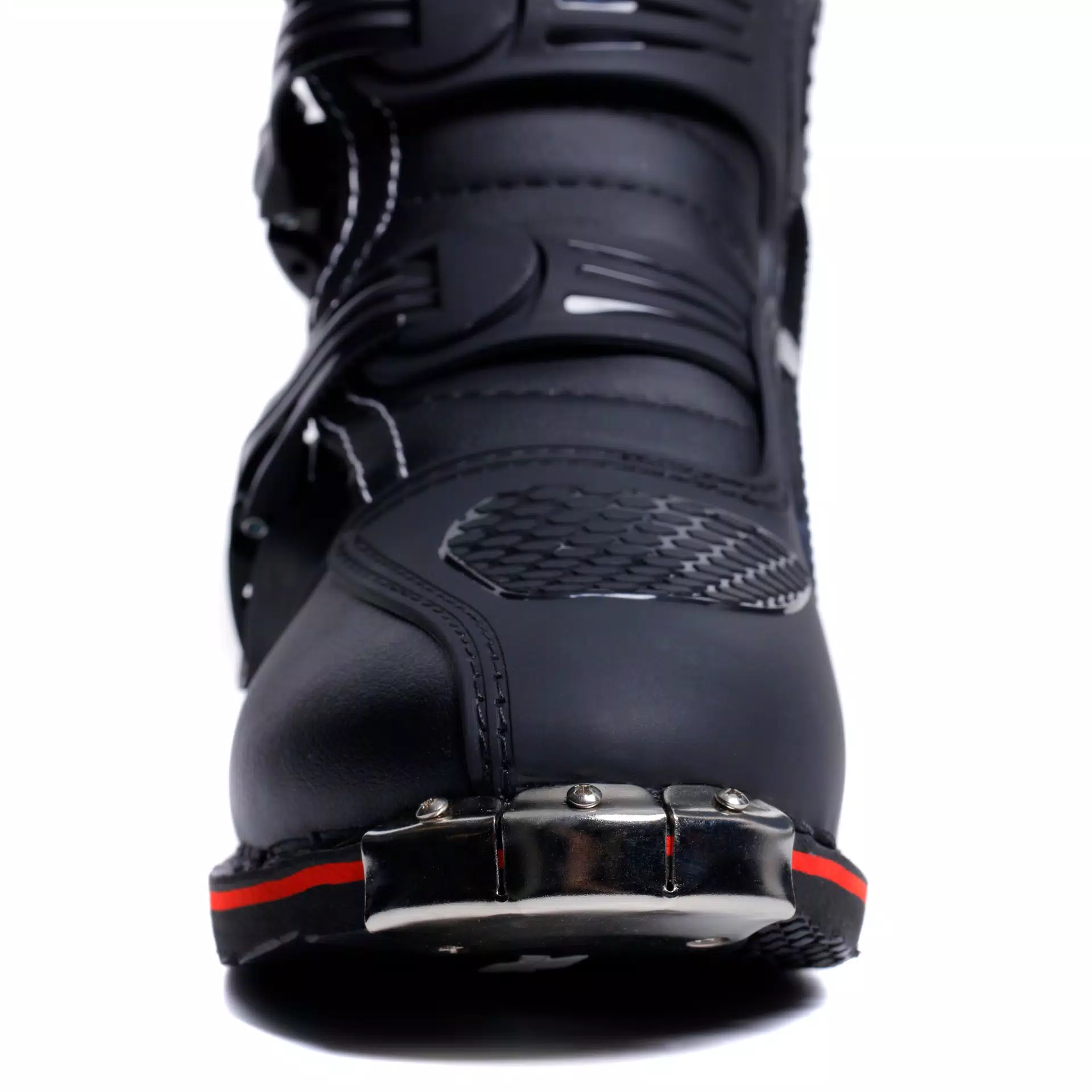 X-BLAST MEN'S MOTORCYCLE BOOTS - BLACK/WHITE/RED