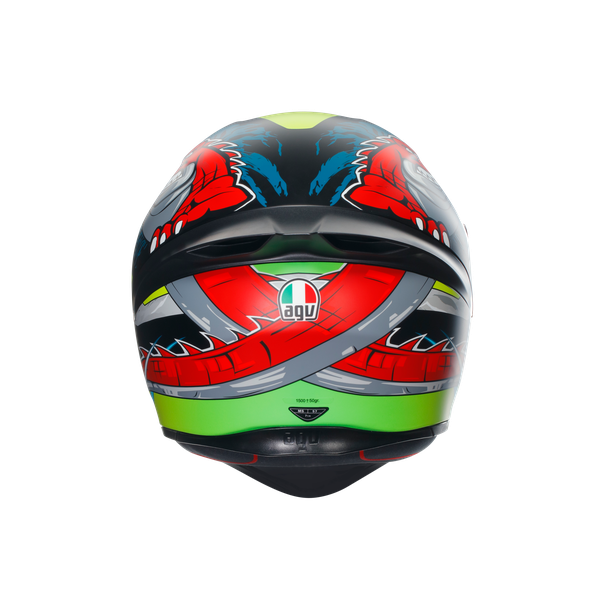 k1-s-dundee-matt-lime-red-casco-moto-integral-e2206 image number 4