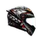 K1 S LYZARD MATT BLACK/GREY/RED - MOTORBIKE FULL FACE HELMET E2206