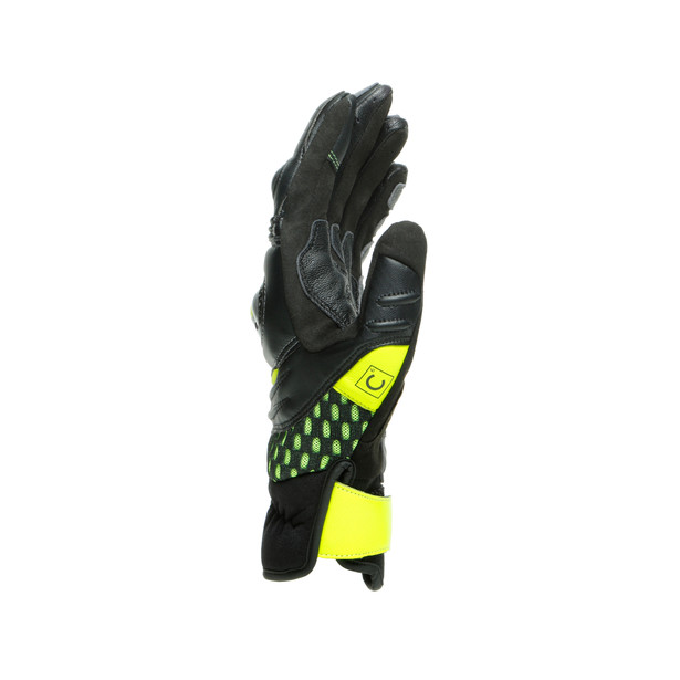 vr46-sector-short-gloves-black-anthracite-fluo-yellow image number 1