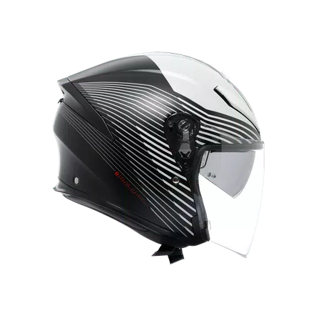 K5 JET EVO CONTROL MATT BLACK/WHITE - MOTORRAD JET-HELM E2206 -  - 3