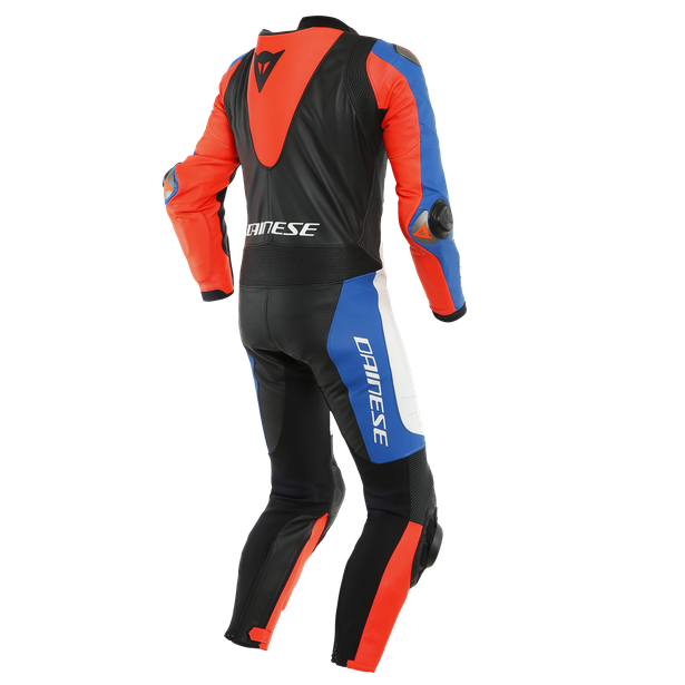 laguna-seca-5-1pc-leather-suit-perf-white-light-blue-black-fluo-red image number 1