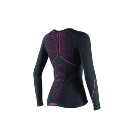 D-CORE THERMO TEE LS LADY BLACK/FUCHSIA- Maglie