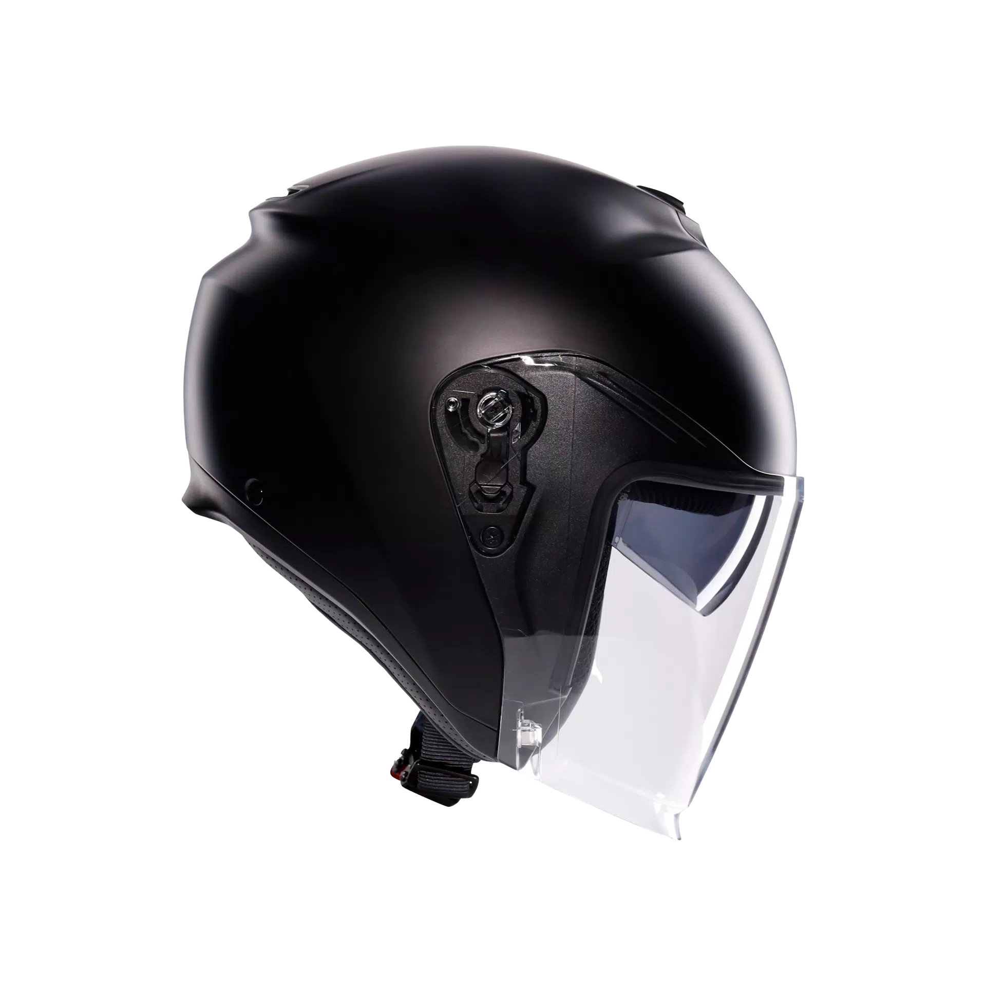 IRIDES MONO MATT BLACK - CASQUE MOTO JET E2206
