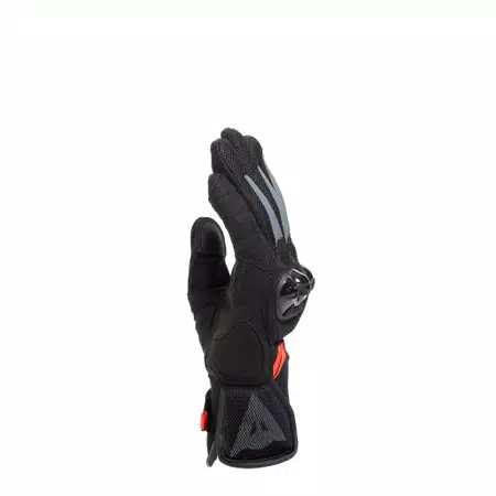 MIG 3 AIR - MEN'S MOTORCYCLE TEXTILE SUMMER GLOVES - BLACK/FLUO-RED - 4