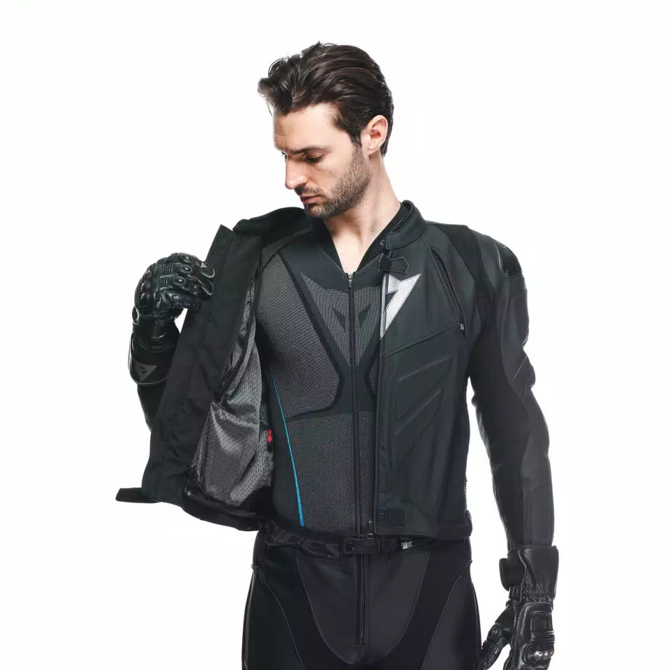 Black leather suits deals