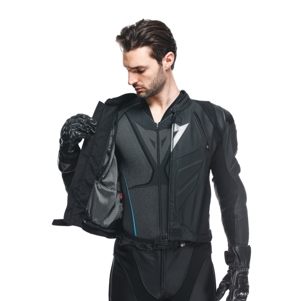 sport-2-pcs-leather-suit-black-matt-anthracite image number 15
