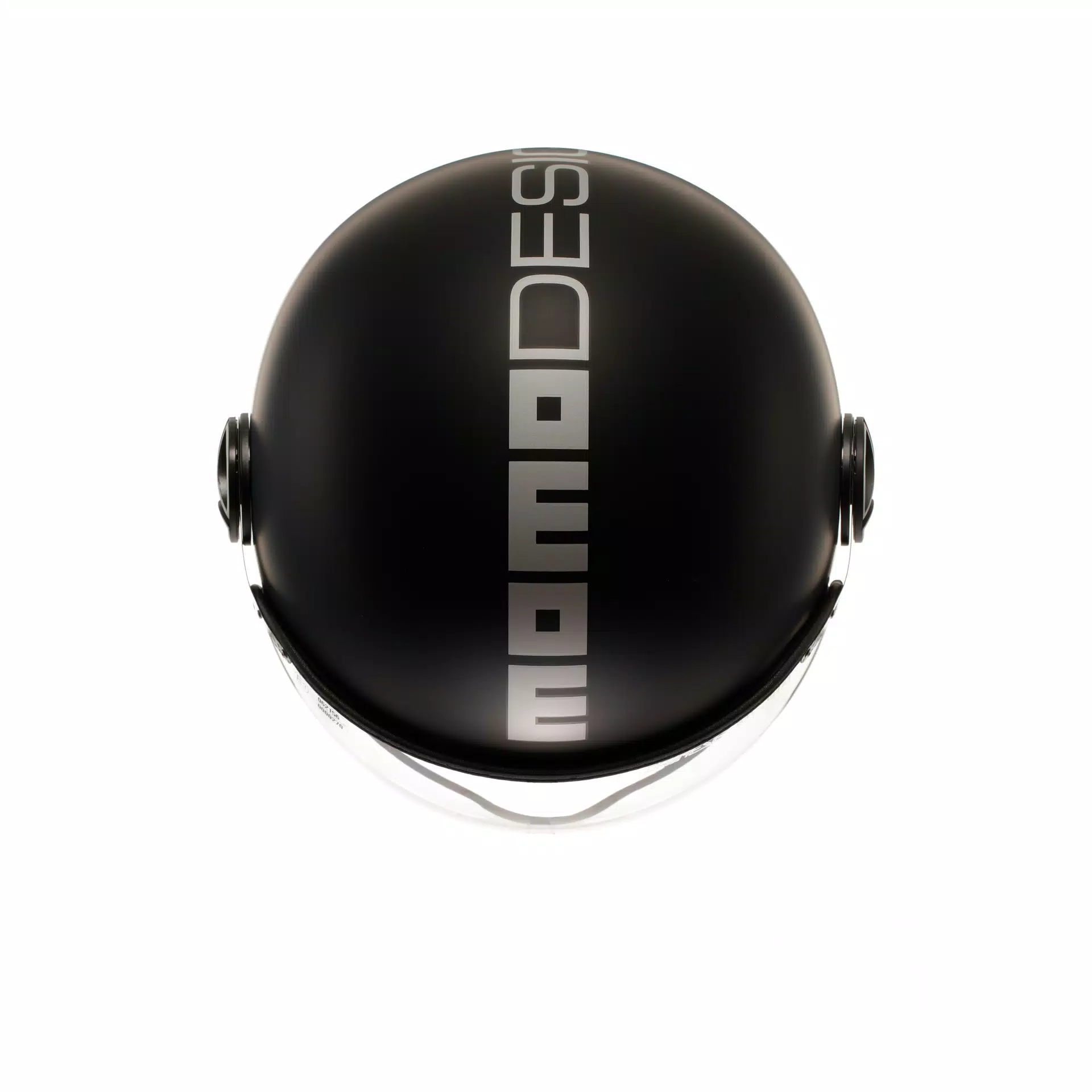 MOMODESIGN FGTR EVO MATT BLACK / SILVER - JET HELMET WITH DUAL VISOR E2206