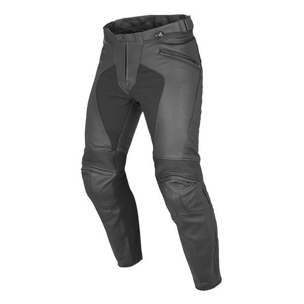 PONY C2 PERF. LEATHER PANTS BLACK- Hosen