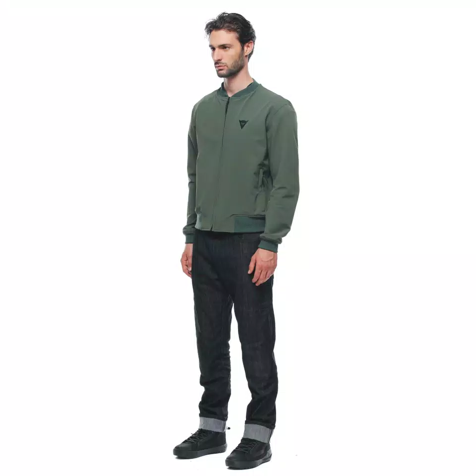 BHYDE NO-WIND TEX - MEN'S MOTORCYCLE JACKET IN FABRIC - GREEN - 4