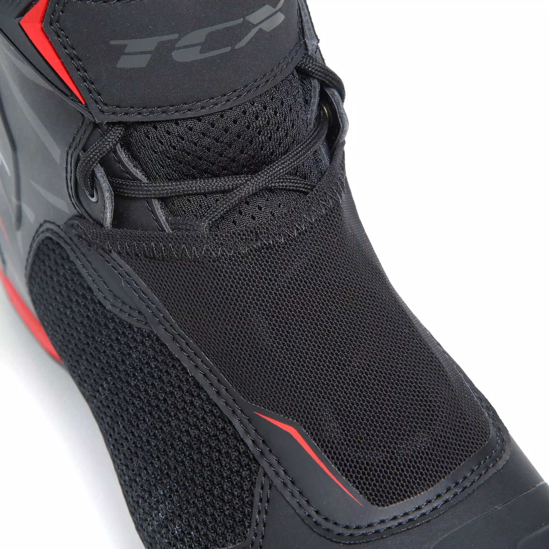 R04D AIR ZAPATO MOTO PARA VERANO HOMBRE - NEGRO/ROJO