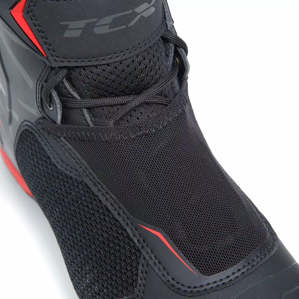 R04D AIR CHAUSSURES MOTO POUR L'ÉTÉ HOMME - NOIR/ROUGE -  - 8