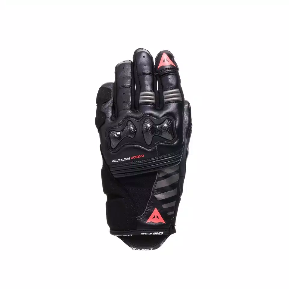 REACTO CARBON SHORT GLOVES WMN - BLACK/FLUO PINK - 1