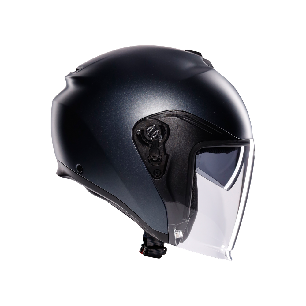 irides-mono-asfalto-grey-motorbike-open-face-helmet-e2206 image number 2