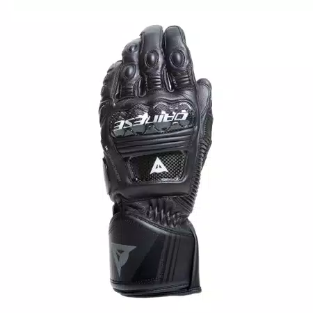 DRUID 4 - MEN'S MOTORCYCLE LEATHER GLOVES - BLACK/BLACK/CHARCOAL-GREY - 1