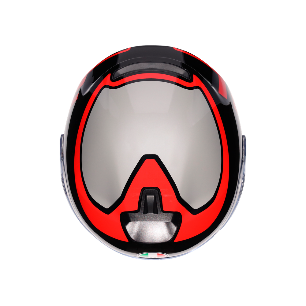 irides-motorbike-open-face-helmet-e2206-valenza-matt-grey-black-red image number 6