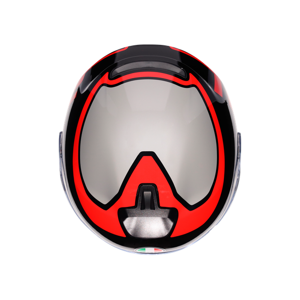 irides-motorbike-open-face-helmet-e2206-valenza-matt-grey-black-red image number 6