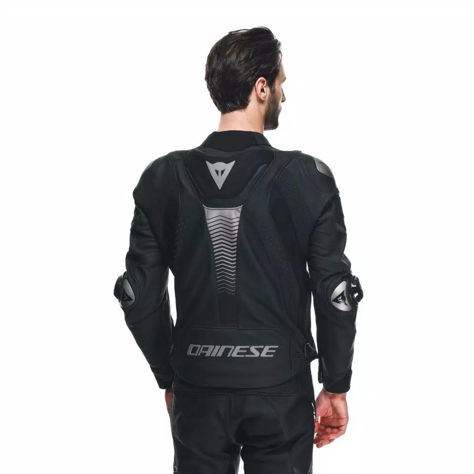 SUPER SPEED 4 - GIACCA MOTO IN PELLE UOMO - BLACK-MATT/CHARCOAL-GRAY - 7
