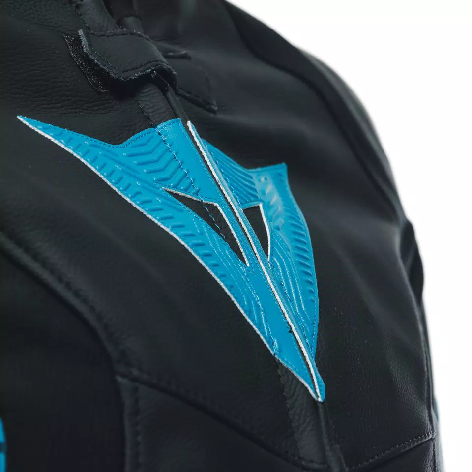 AVRO 5 - WOMEN'S MOTORCYCLE LEATHER JACKET - BLACK/TEAL/ANTHRACITE - 13