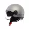 MOMODESIGN FGTR EVO MATT GREY / CERULEAN GREY - JET HELMET WITH DUAL VISOR E2206
