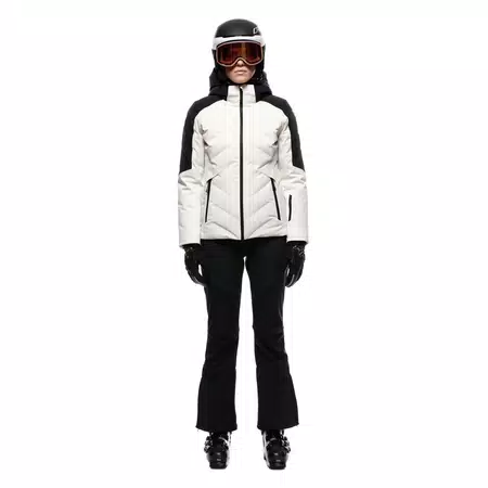 VIRTUS DERMIZAX EV™ - WOMEN'S WATERPROOF DOWN JACKET - LILY-WHITE/STRETCH-LIMO - 3