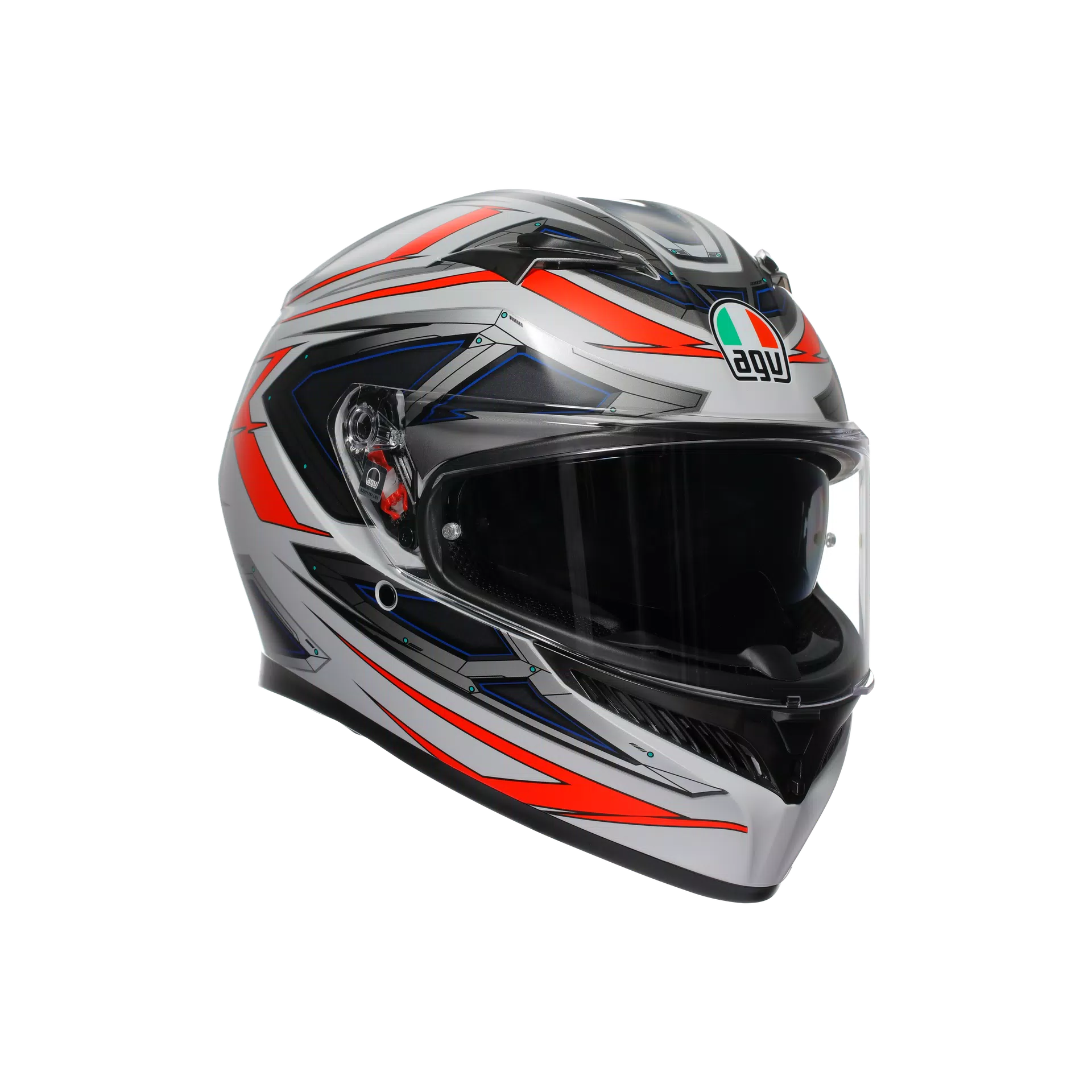 K3 E2206 - SPACE MATT WHITE/RED FLUO