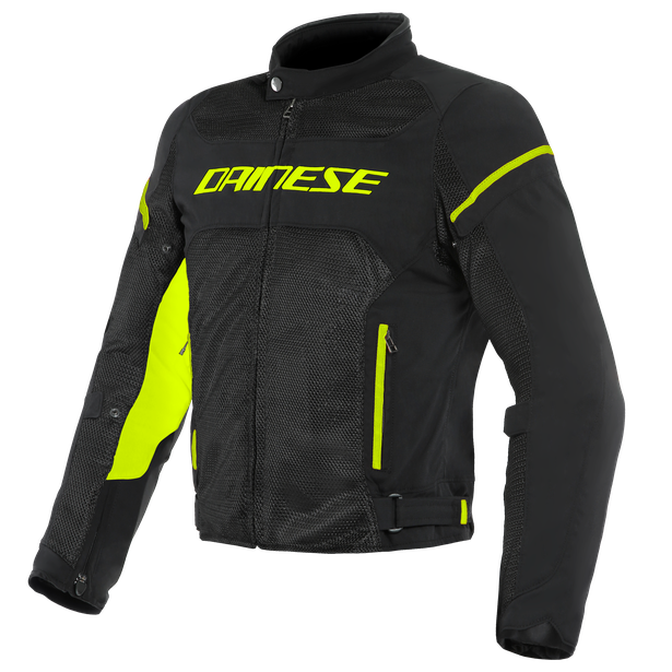 air-frame-d1-giacca-moto-in-tessuto-uomo-black-black-yellow-fluo image number 0