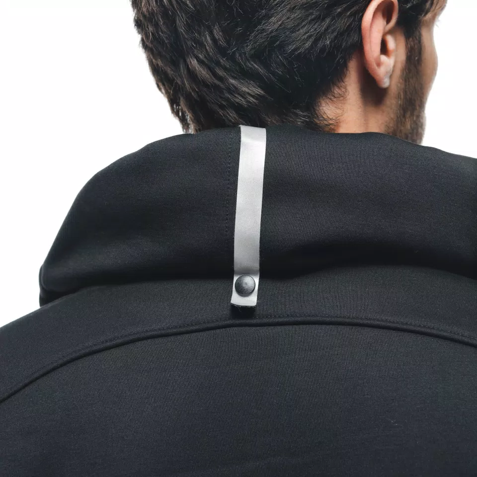 DAEMON-X SAFETY HOODIE - GIACCA MOTO IN TESSUTO UOMO - BLACK/BLACK/WHITE - 10
