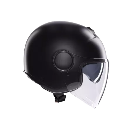 ETERES MONO MATT BLACK - MOTORBIKE OPEN FACE HELMET E2206 -  - 3