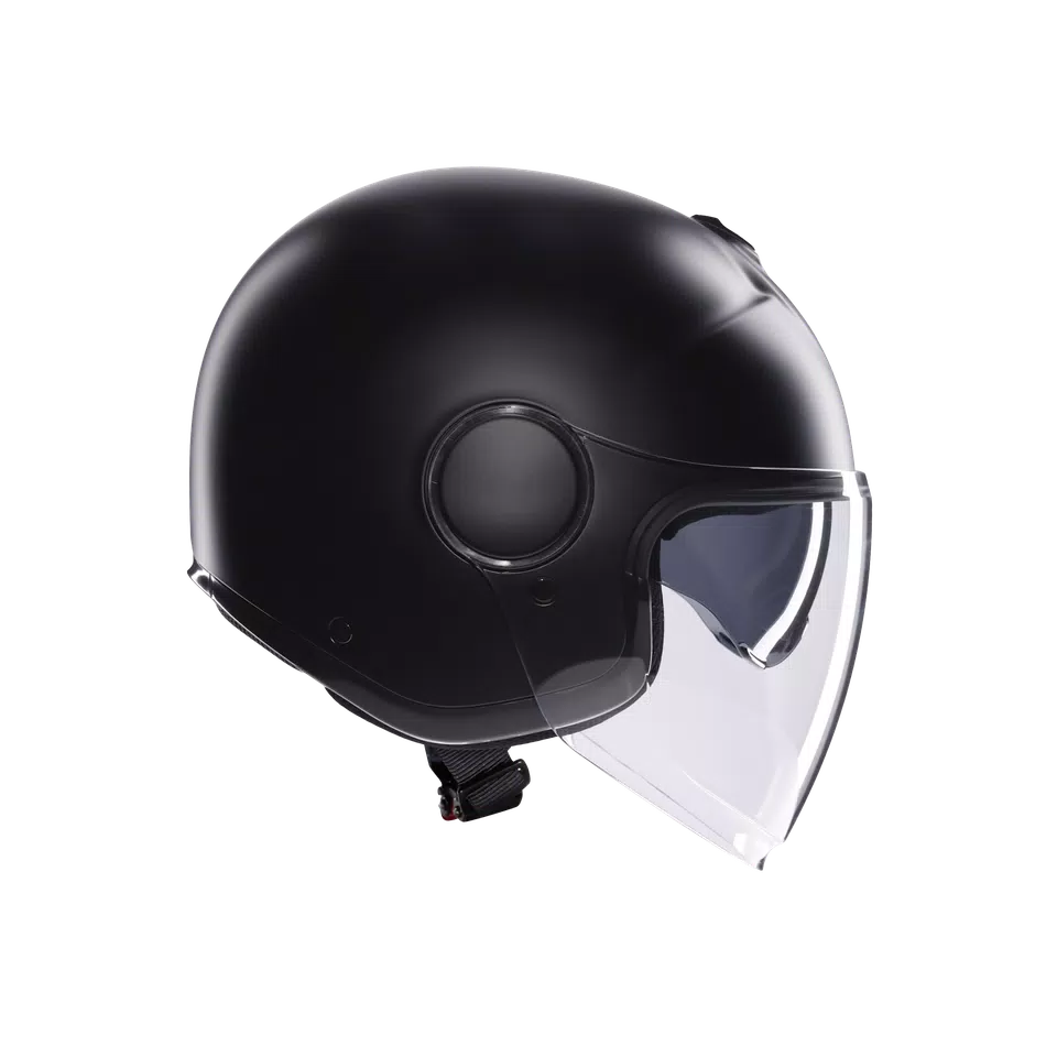 ETERES MONO MATT BLACK - MOTORBIKE OPEN FACE HELMET E2206 -  - 3