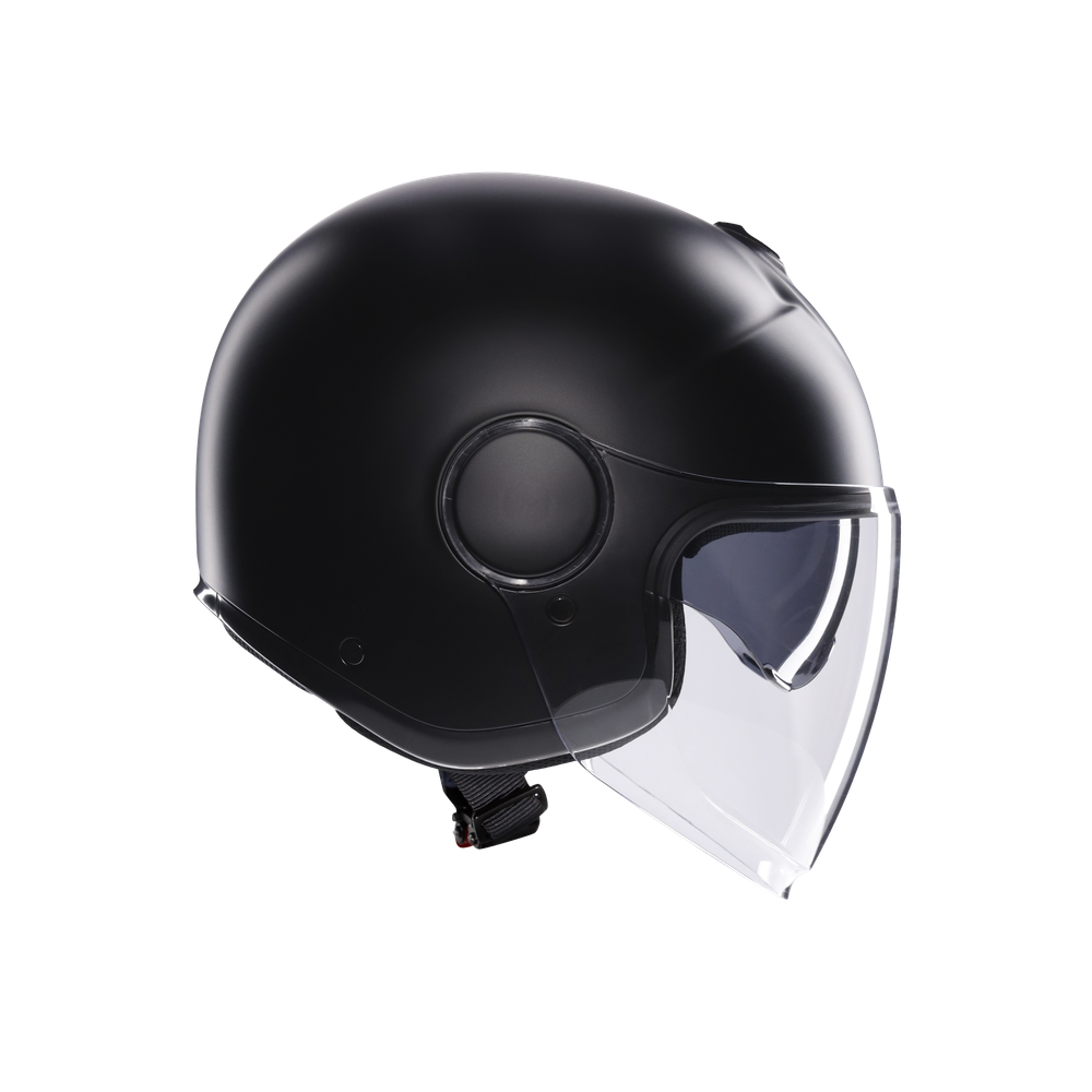 eteres-mono-matt-black-motorbike-open-face-helmet-e2206 image number 2