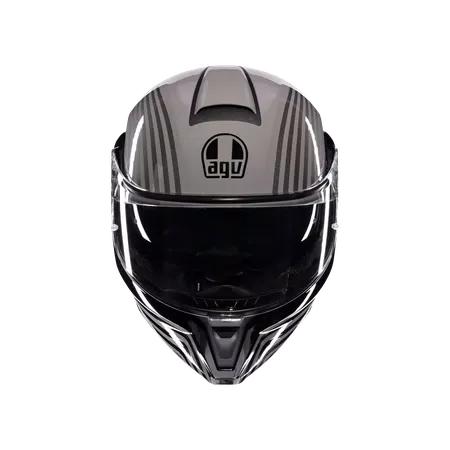 STREETMODULAR ISEO GREY/BLACK - MOTORBIKE FLIP UP HELMET E2206 -  - 2