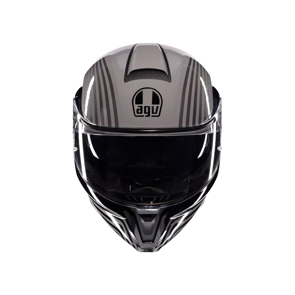 STREETMODULAR ISEO GREY/BLACK - MOTORBIKE FLIP UP HELMET E2206 -  - 2