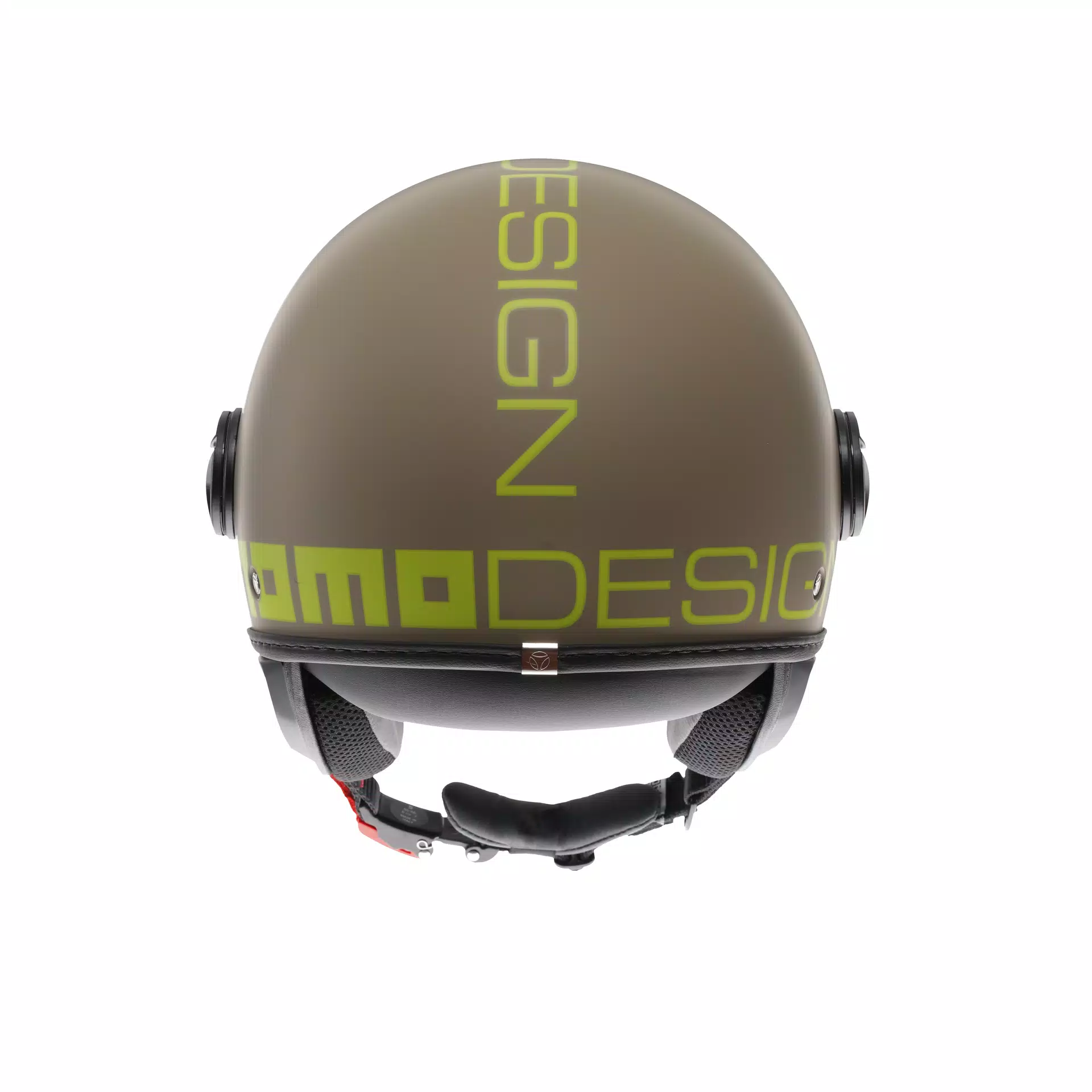 MOMODESIGN FGTR CLASSIC MAT SABLE / CITRON - CASQUE JET AVEC VISI&Egrave;RE E2206