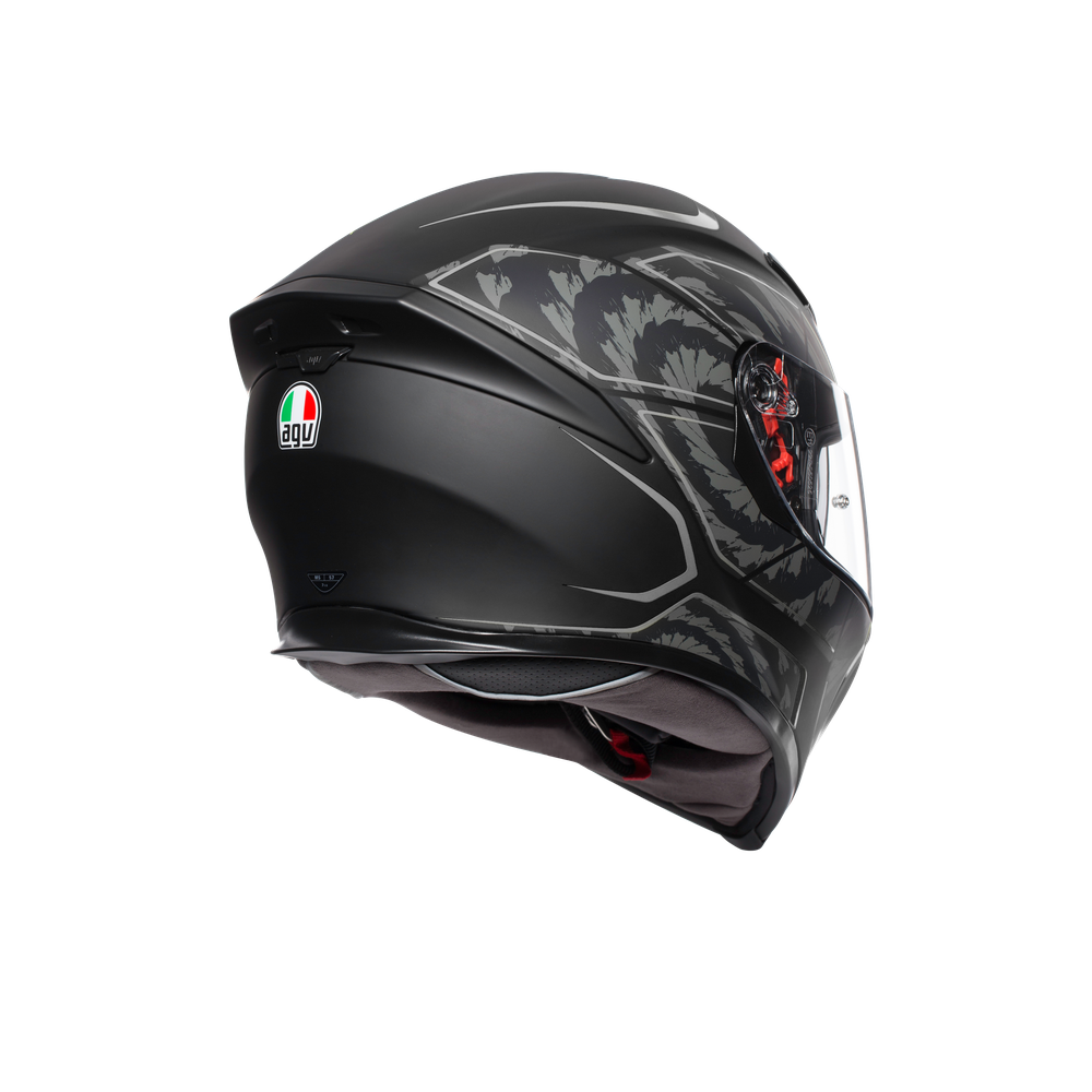 K5 S AGV E2205 MULTI MPLK - TORNADO MATT BLACK/SILVER