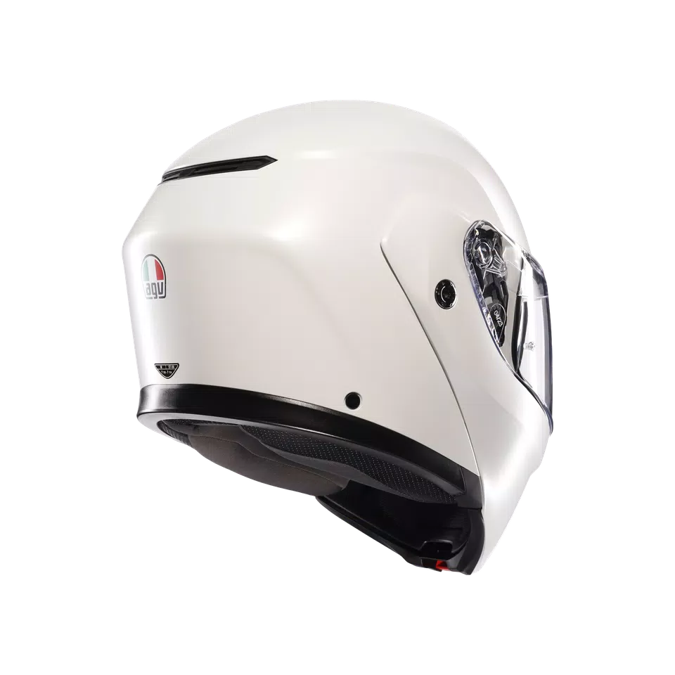 STREETMODULAR MONO MATT BLACK MATERIA WHITE - MOTORBIKE FLIP UP HELMET E2206 -  - 6
